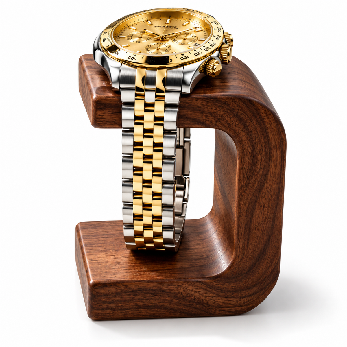 Wooden Watch Display Stand – Solid Wood Watch Holder & Jewelry Organizer