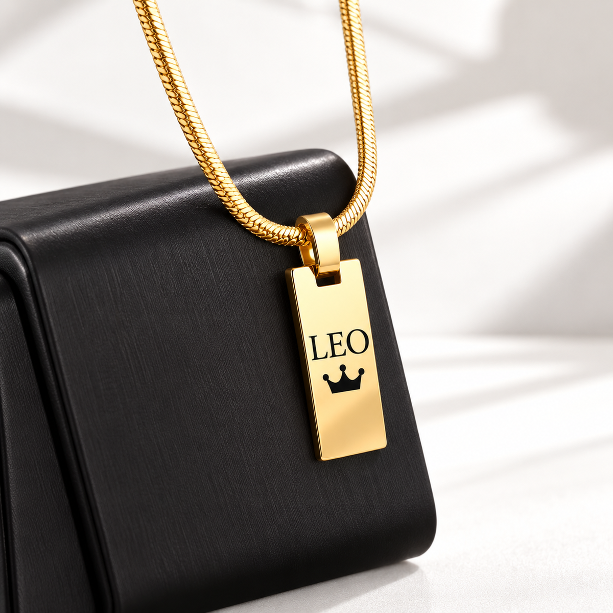 Personalized Engraved Name Necklace – Custom Stainless Steel Pendant
