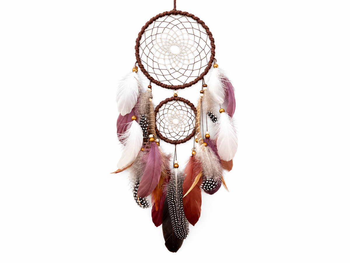 Handmade Feather Dream Catcher Wall Hanging
