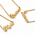 Personalized Name Necklace – Custom Gold Script Necklace