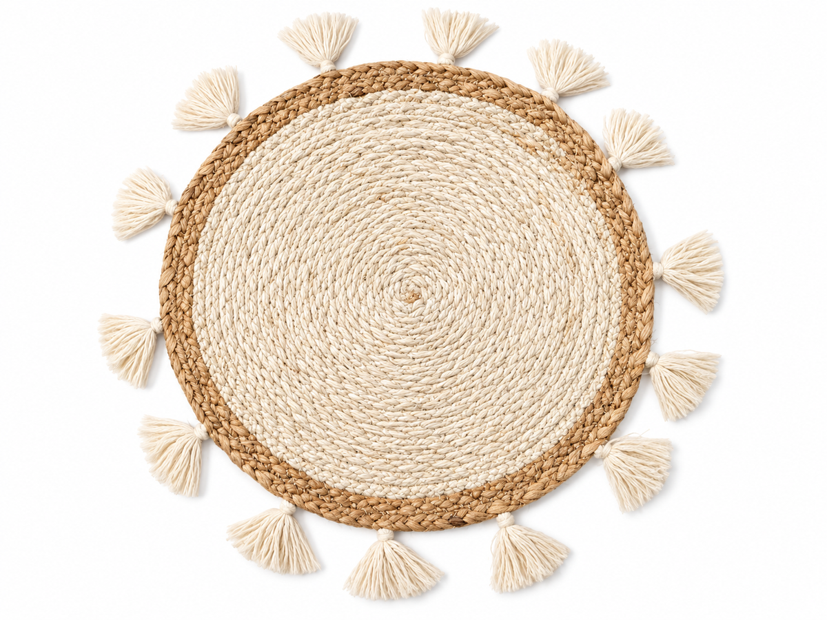 Boho Woven Round Wall Hanging Decor