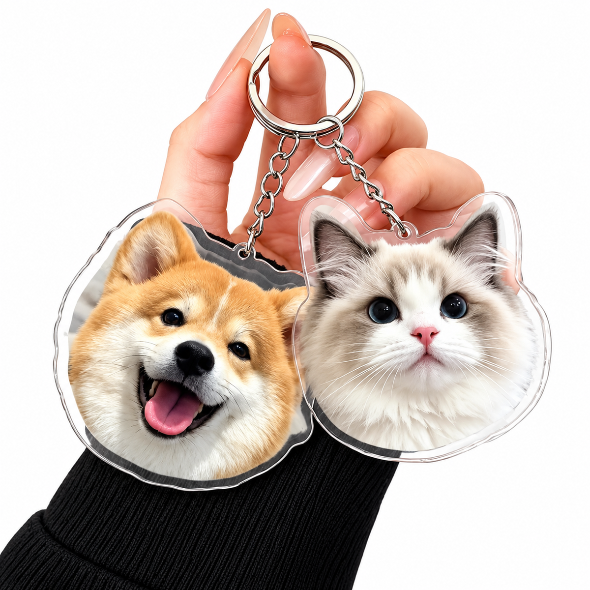 Personalized Pet Photo Acrylic Keychain