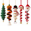 Handmade Crochet Christmas Hanging Ornaments