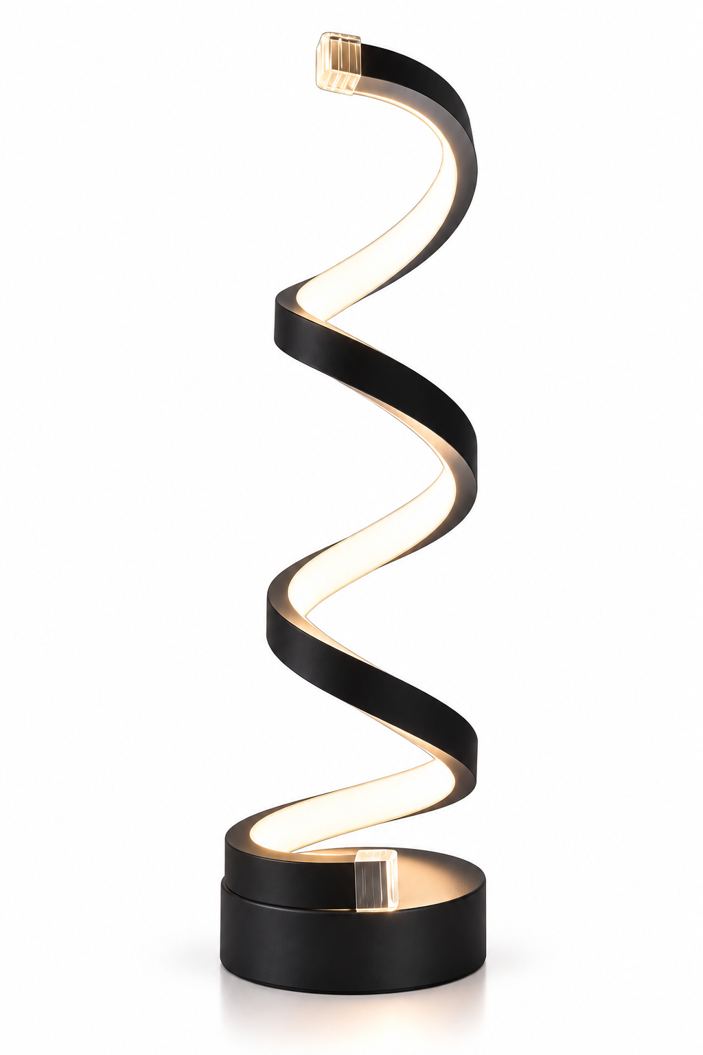 Modern Spiral LED Table Lamp – 3-Level Dimmable Bedside Light